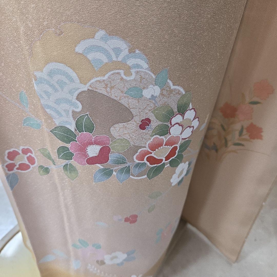 訪問着 4点フルセット、着物、袋帯、帯締め、帯揚げ