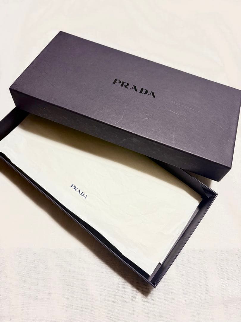 プラダ レザーナイロングローブ ブラック サイズ7.5