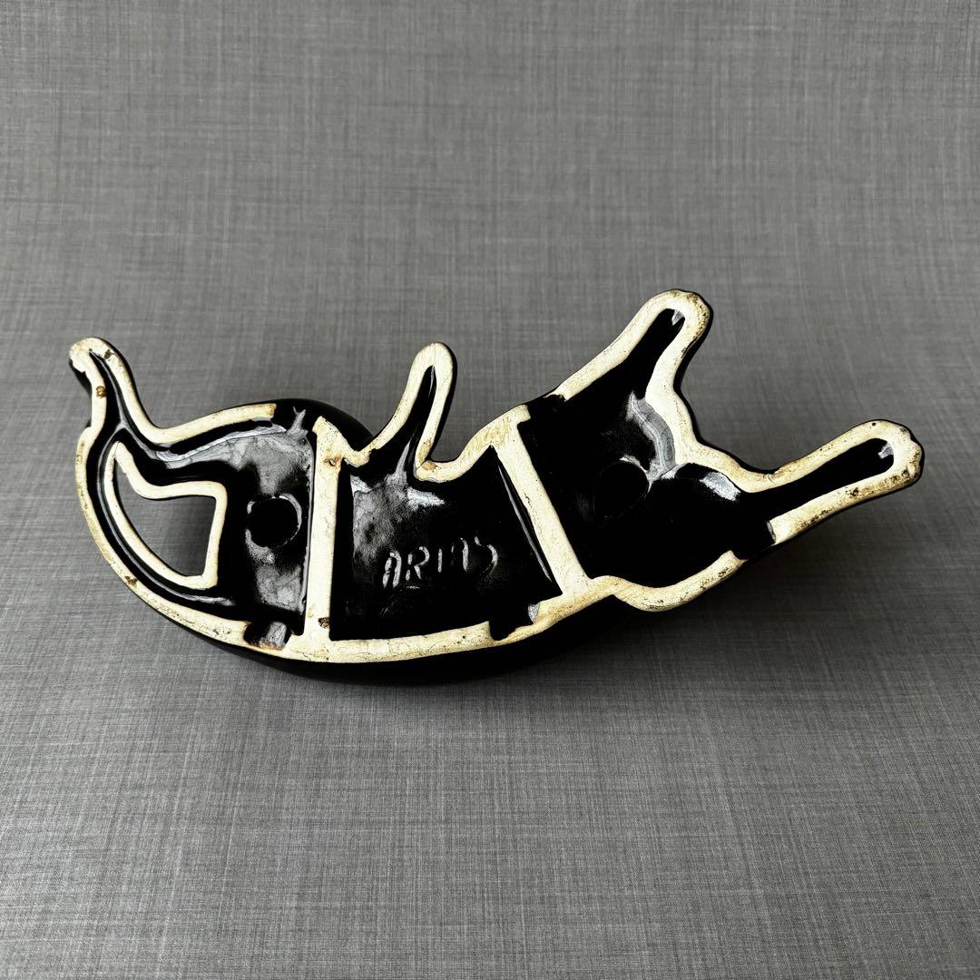 ヴィンテージ ブラックパンサー 黒豹 ペア オブジェ インテリア