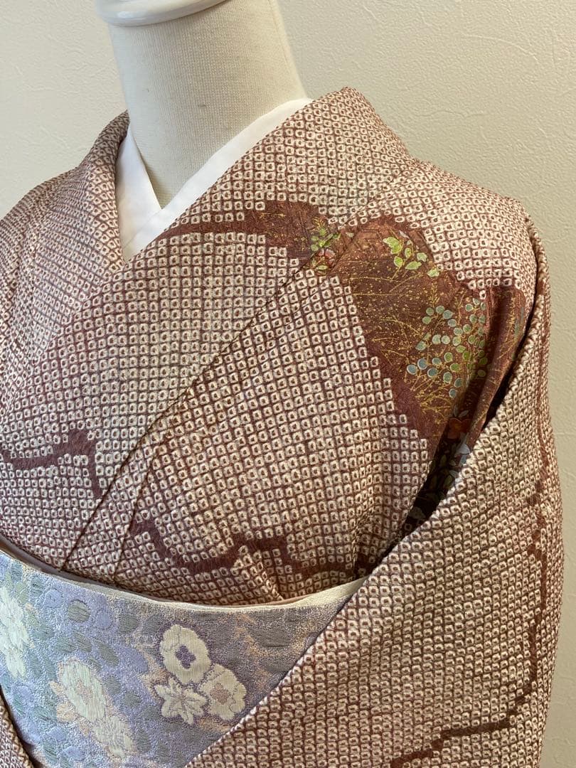 im☆様 正絹　絞り　訪問着　袷