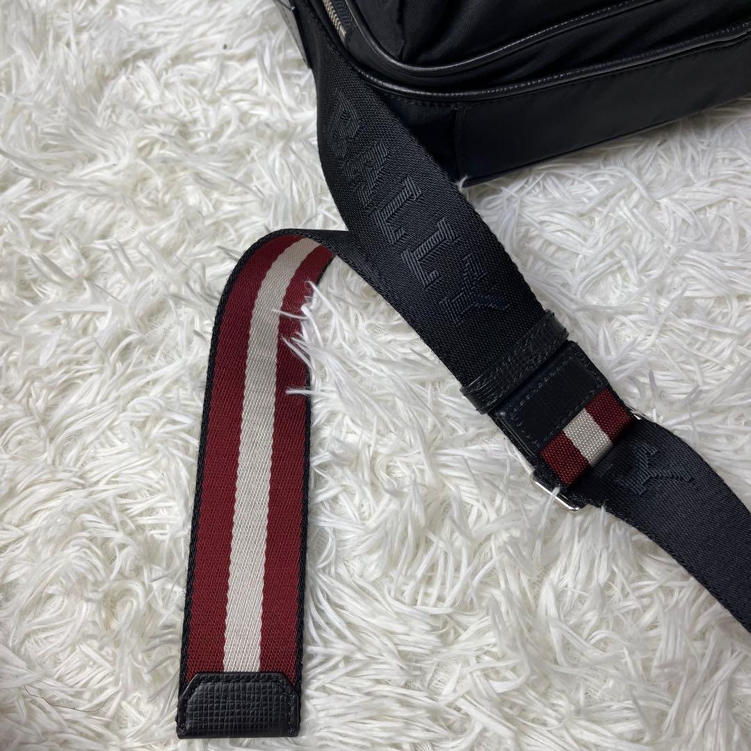 BALLY ショルダーバッグ トレインスポッティング ナイロン×レザー 黒
