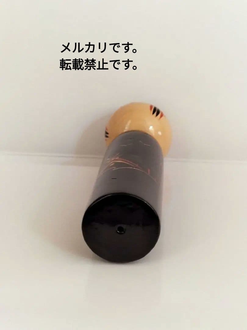 レア物八雲塗り/漆塗りこけし:出雲大社絵柄/「八雲塗り山本」レトロ40年前/美品