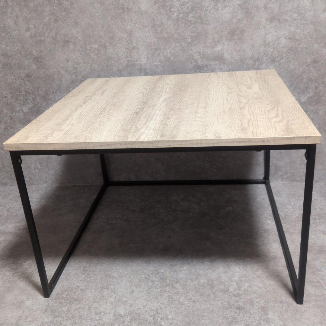 LOWYA ローテーブル ヒートレ グレーオーク/ブラック