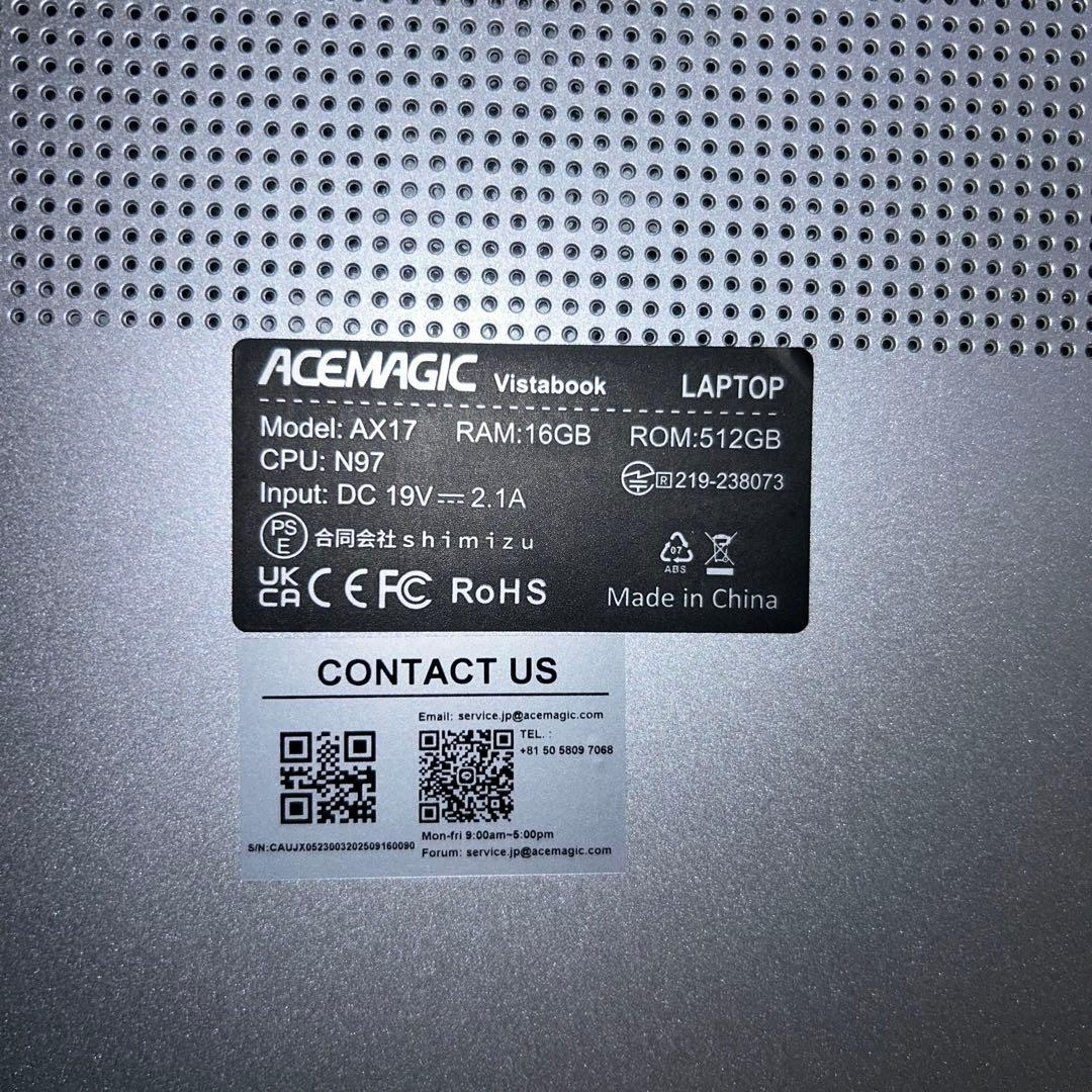 ACEMAGIC ノートパソコン N97 16GB/512GB