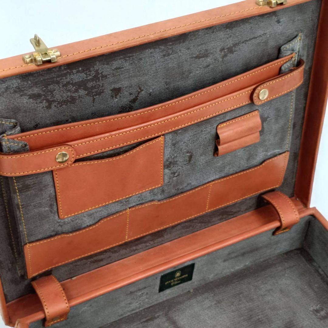 FIVE WOODS ファイブウッズ ブリーフケース ビジネスバッグ　茶　革