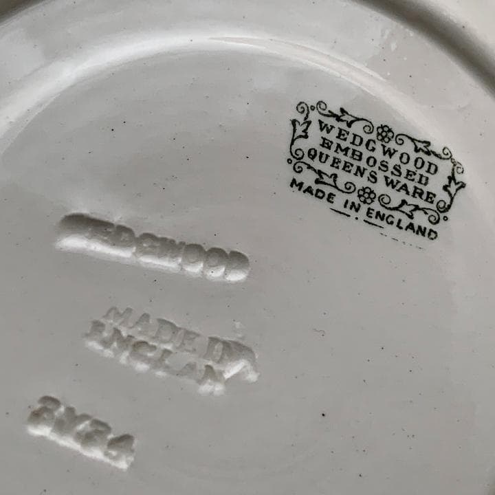 アンティーク オールドウェッジウッド カップ&ソーサー2セット クィーンズウェア