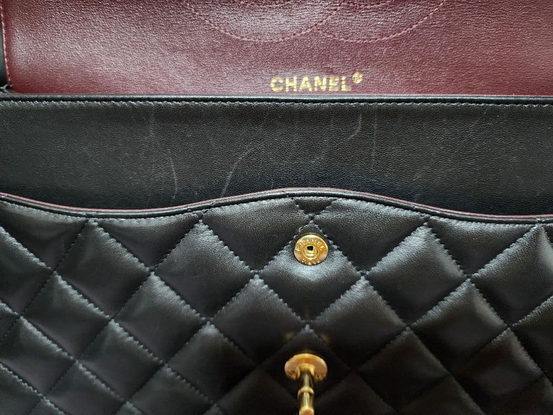 ボンジュール(^^)　美品　CHANELマトラッセ　チェーンショルダー30