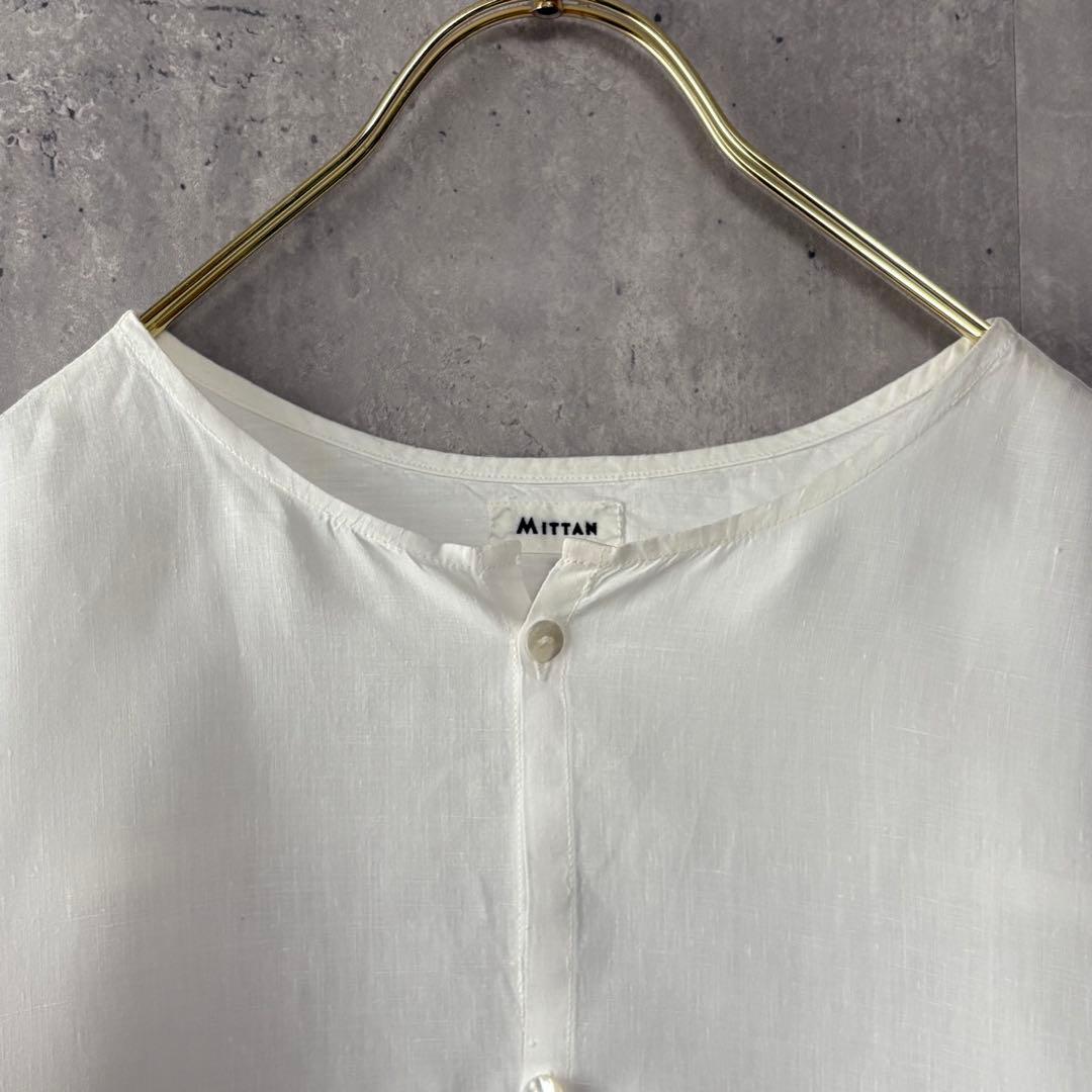 MITTAN ミタン 大麻ワイドシャツ SH-98 白 2 ユニセックス　ヘンプ