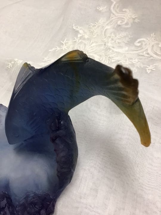 Daum ドーム　フランス　ガラス　魚のトレー