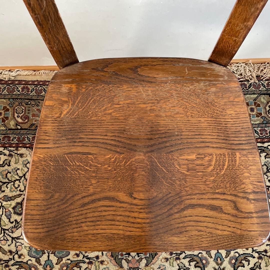 ④ オランダ製　ダイニングチェア　オーク材　無垢材