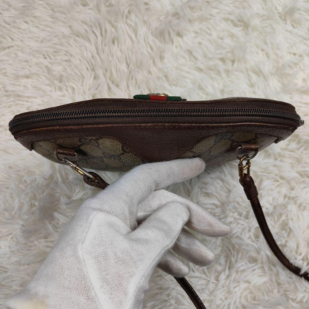 本日限定価格　グッチ　ショルダーバッグ　GGスプリーム　シェリーライン　PVC