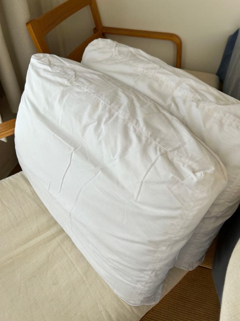 無印良品 リビングでもダイニングでも使えるソファチェア2シーター　※アーム右