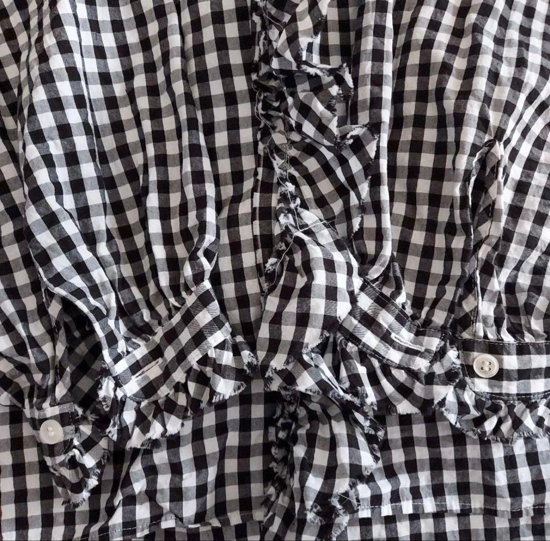 journal standard luxe ギンガム　ブラウス ブラック