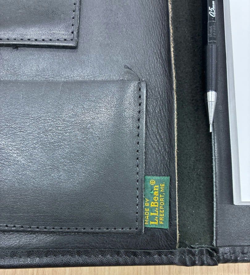 激レア70〜80s LLビーン メモパッド ケース ブラック黒