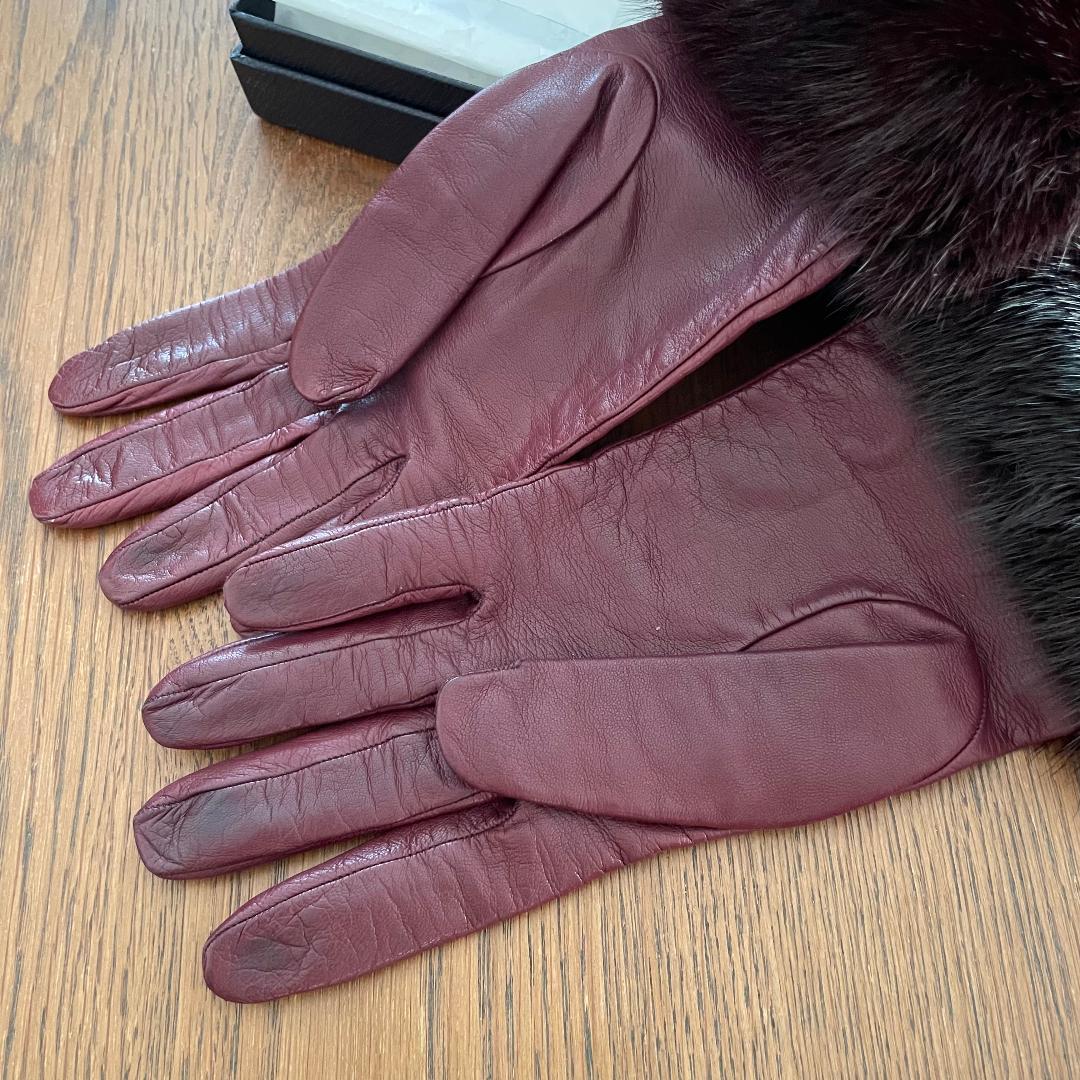 PRADA プラダ ロング手袋 グローブ アームカバー ボルドー