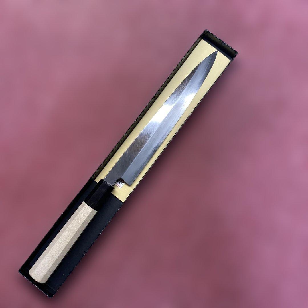 銀三　柳刃包丁　210㎜ 7寸