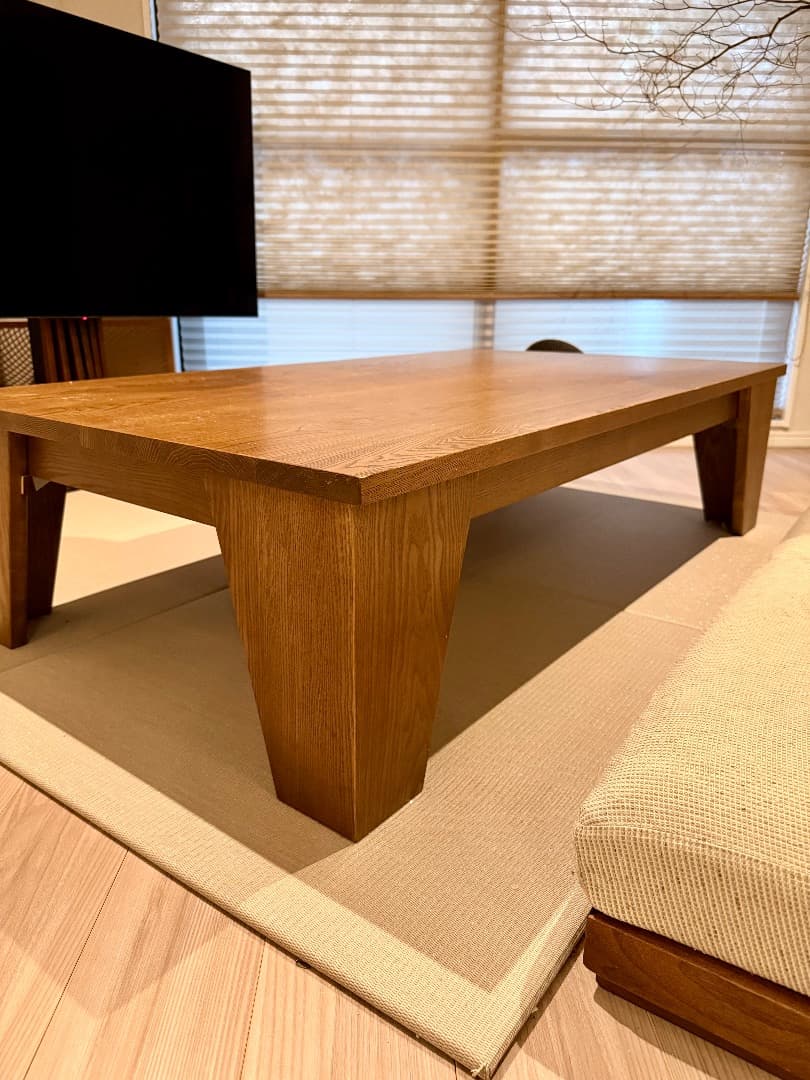 値下げ クマグリー 大きなくりの木のこたつ 渋皮色 （幅140cm・クマグリー）