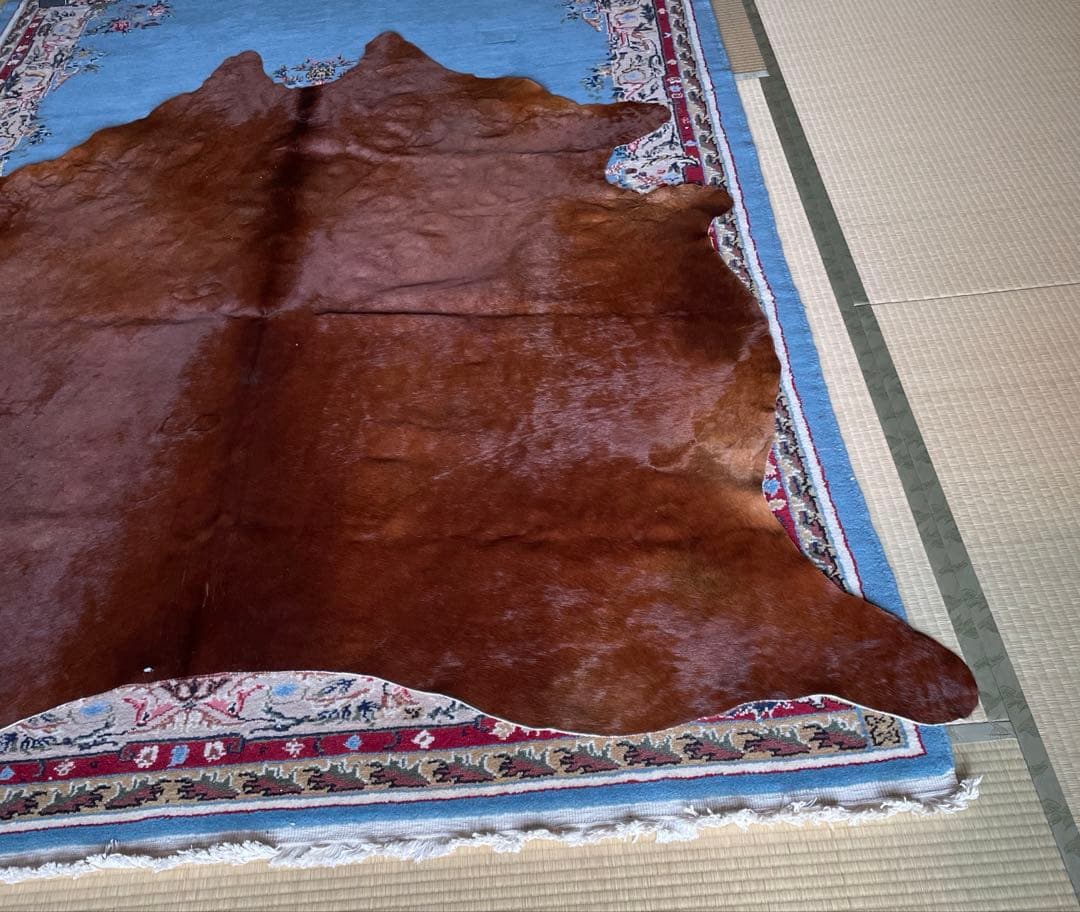 【IKEA】牛革ブラウンマット 未使用