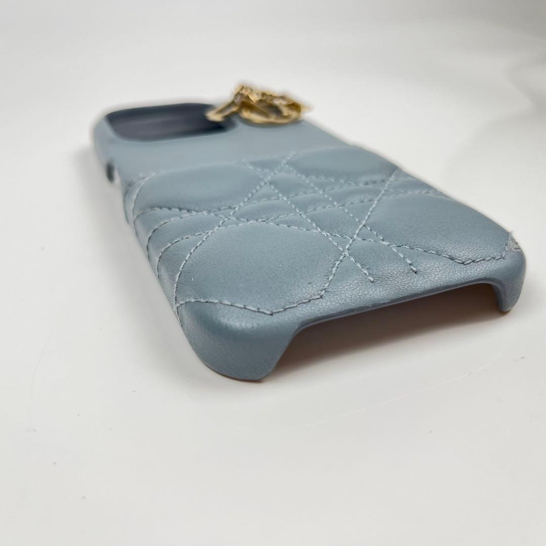 【極美品】LadyDior iPhone15Proケース カナージュ ラムスキン
