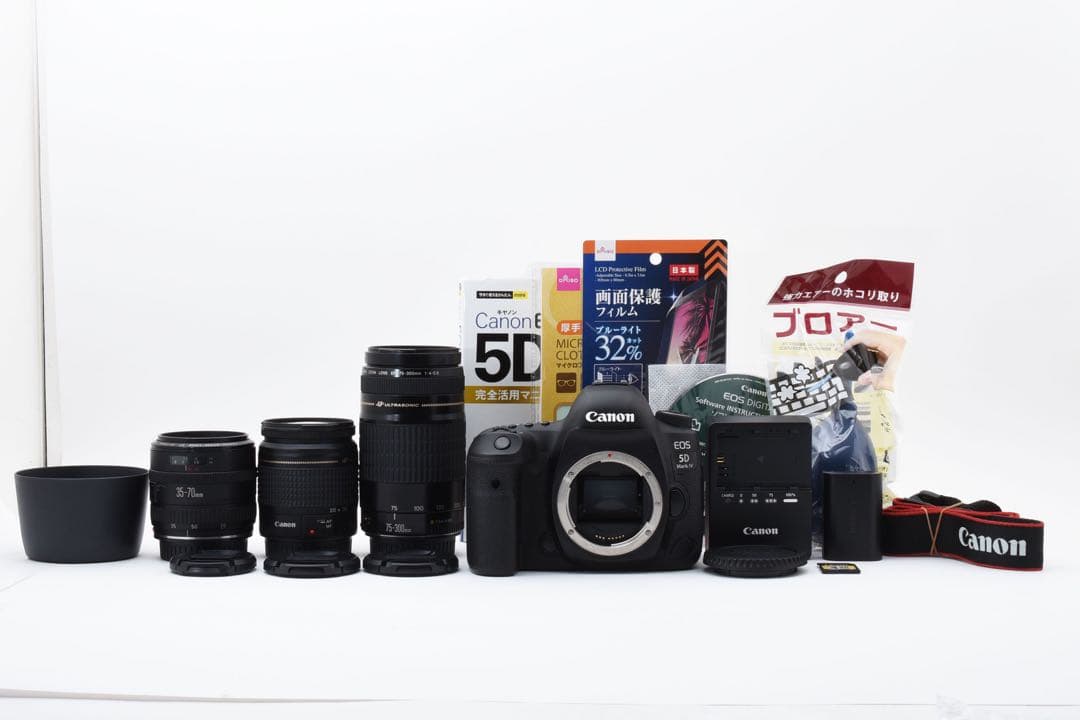 フルサイズ/高画質/Canon EOS 5D Mark IVトリプルレンズセット
