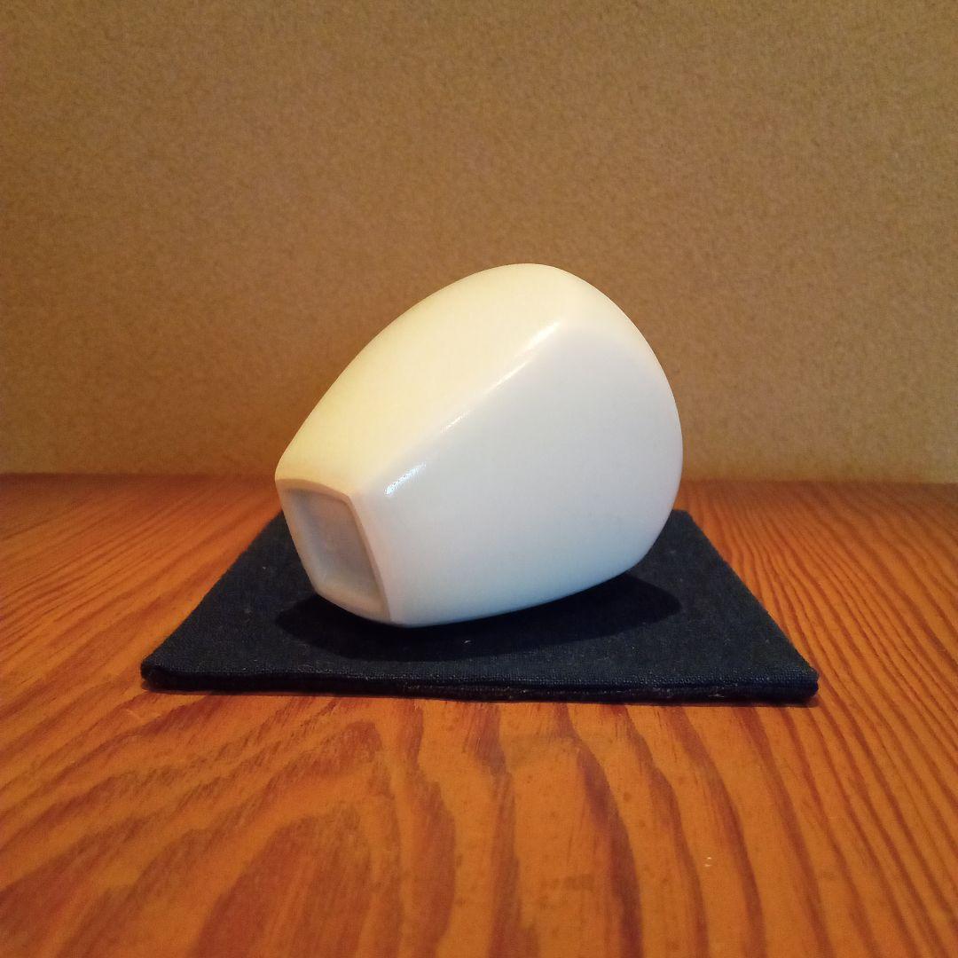 【真作】白瓷面取大振盃（特注制作品）前田昭博