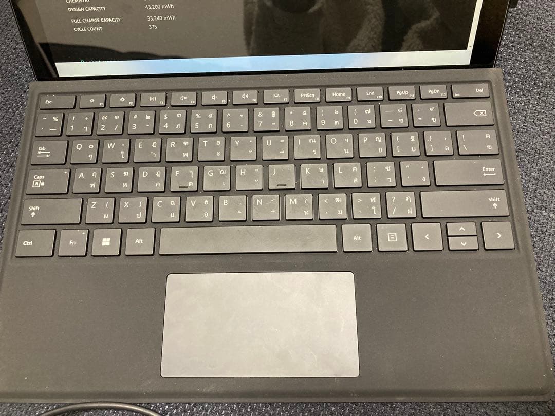 マイクロソフト Surface Pro 7 256GB キーボード 初期化済み