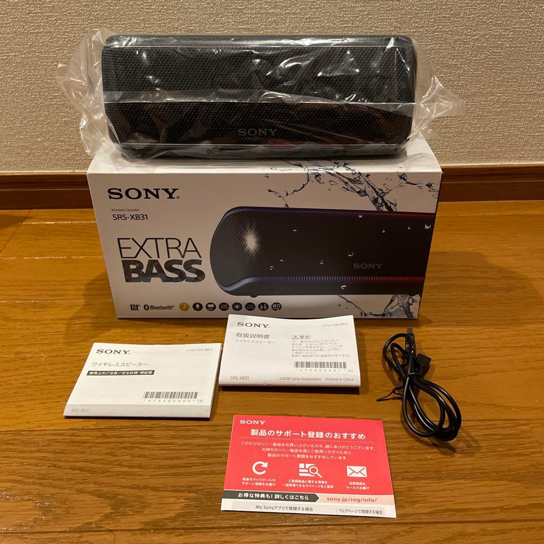 【美品】 ソニー SRS-XB31 EXTRA BASS ワイヤレススピーカー