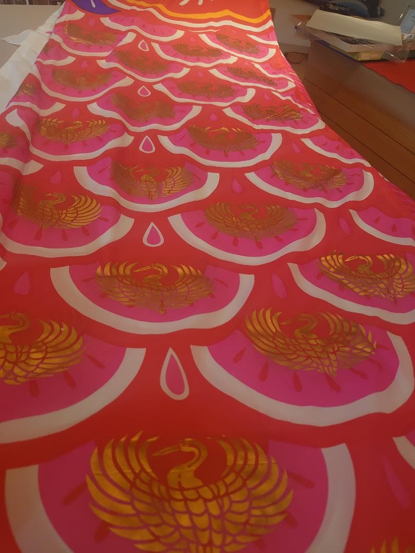 ●おすすめ新品●徳永鯉　ゴールド鯉　鯉のぼり（6メートル）インテリア