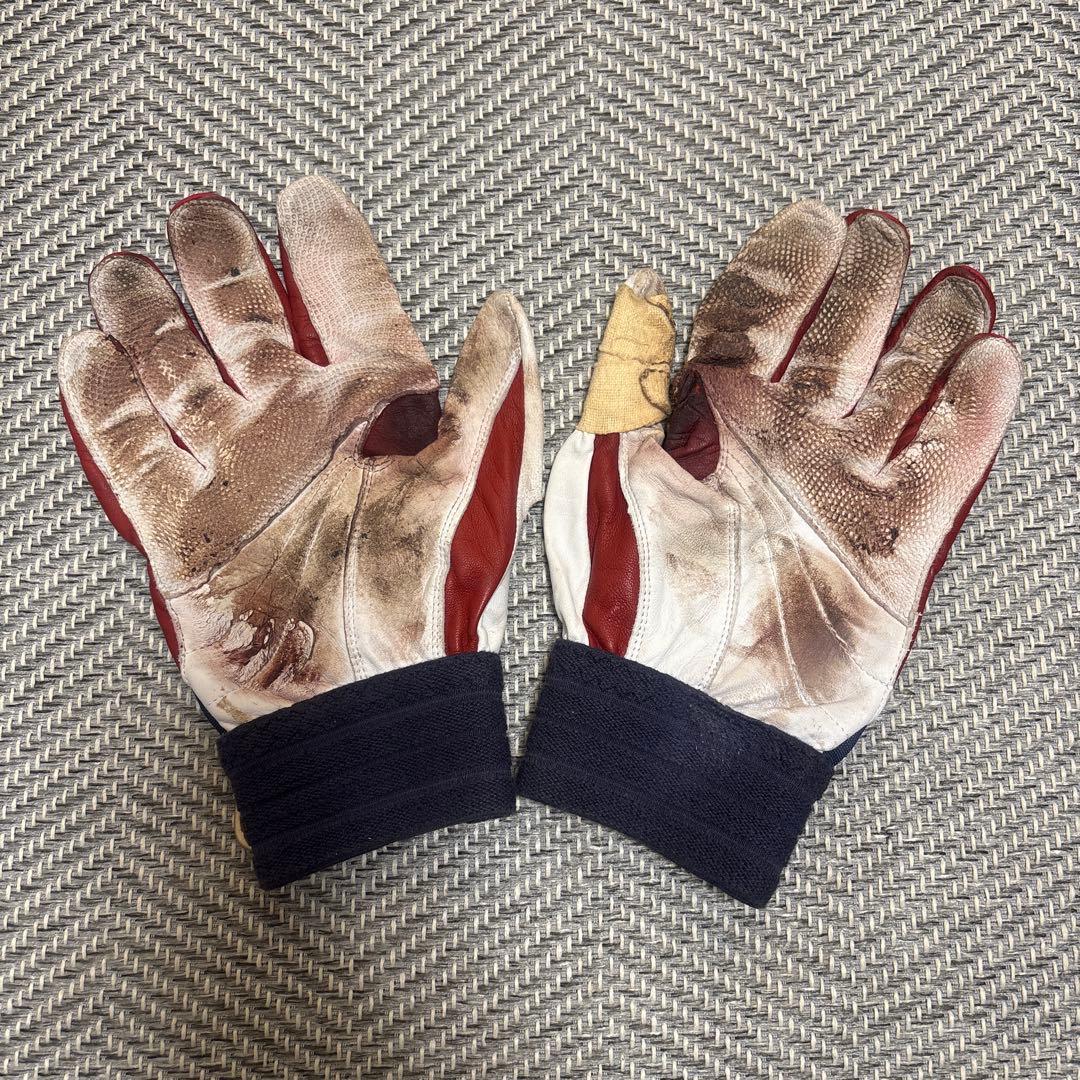 【実使用】阪神タイガース 横田慎太郎 バッティング手袋&サイン色紙セット