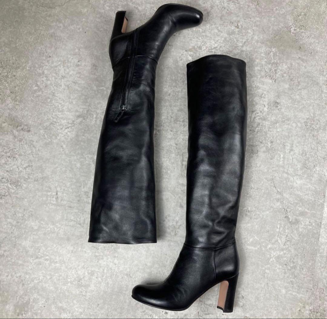【極美品】PRADA プラダ　ロングブーツ　36 1/2 ブラック
