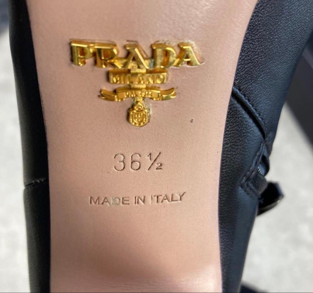 【極美品】PRADA プラダ　ロングブーツ　36 1/2 ブラック