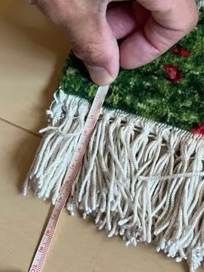 ペルシャ絨毯　馬柄　50x45