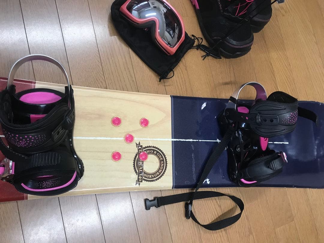 スノボード、ブーツ、ゴーグルセット