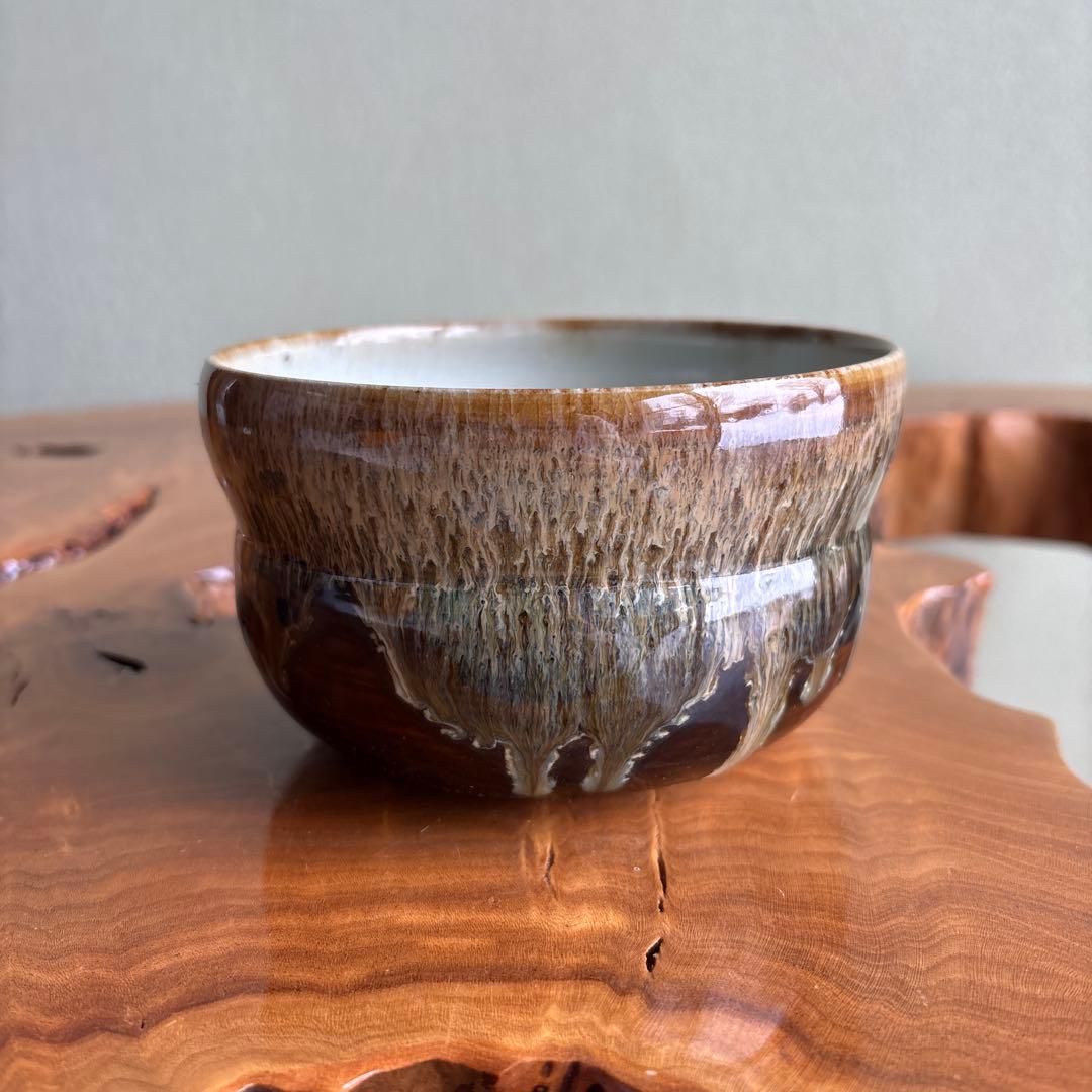 高取焼 瓢 建水 阿漕窯 青柳翠峯造 茶道具 共箱