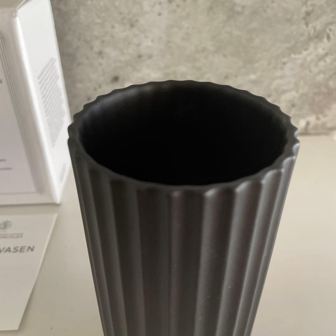 LYNGBY PORCELAEN 花瓶 12㎝ ブラック