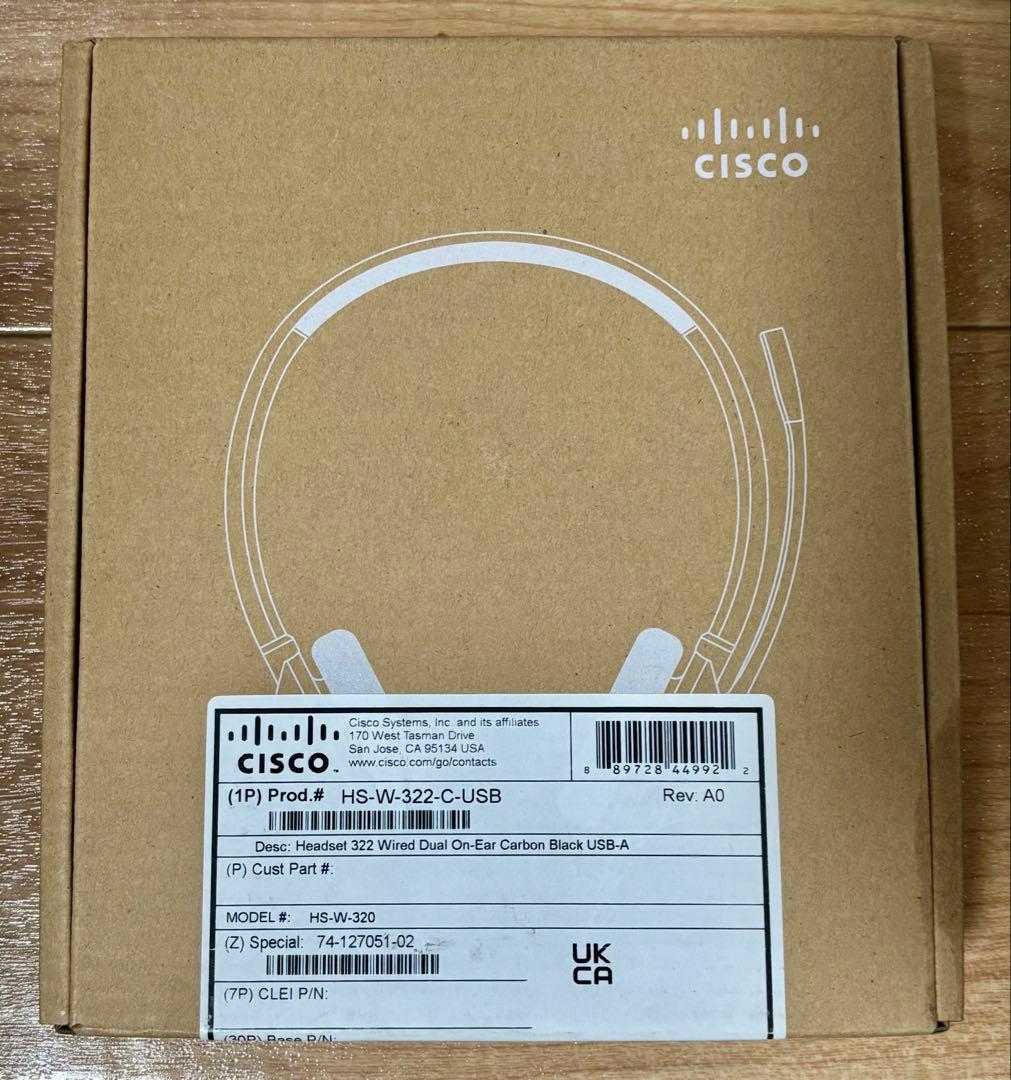 新品、未開封！　シスコシステムズ　ヘッドセット　HS-W-322-C-USB
