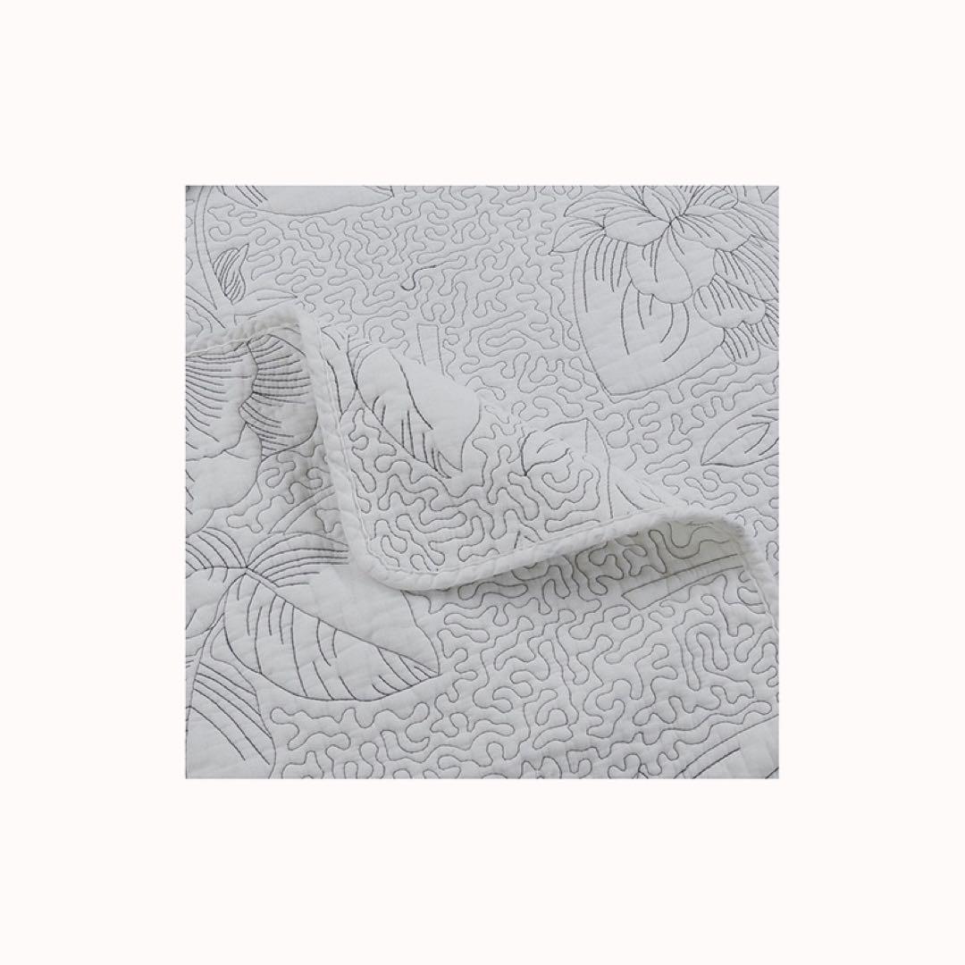 キルトベッドカバー3点セット綿マルチカバー キルティング 701