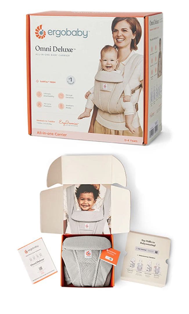 【新品】エルゴベビー オムニデラックス ナチュラルベージュ 抱っこ紐 箱付き
