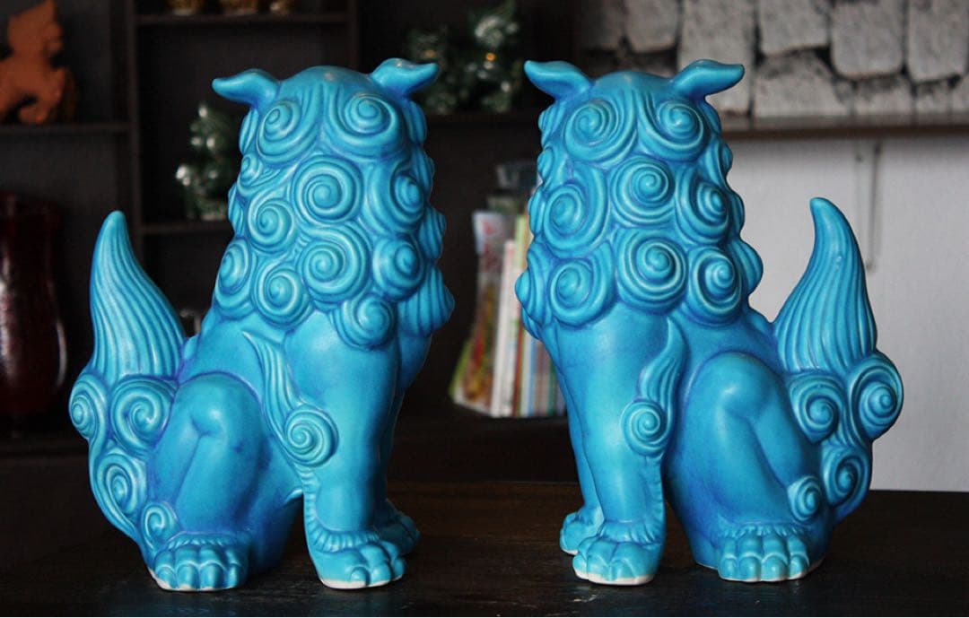 琉球　ブルー　美ら海シーサー