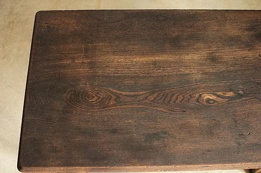 味のある木製のテーブル　ちゃぶ台　古家具　古民家