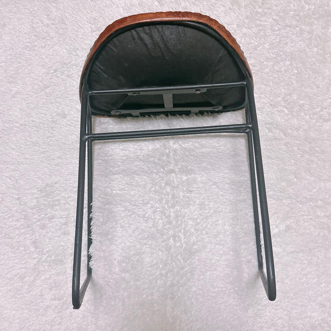 本革】アイアン スツール レザー スツール インダストリアル　ヴィンテージ