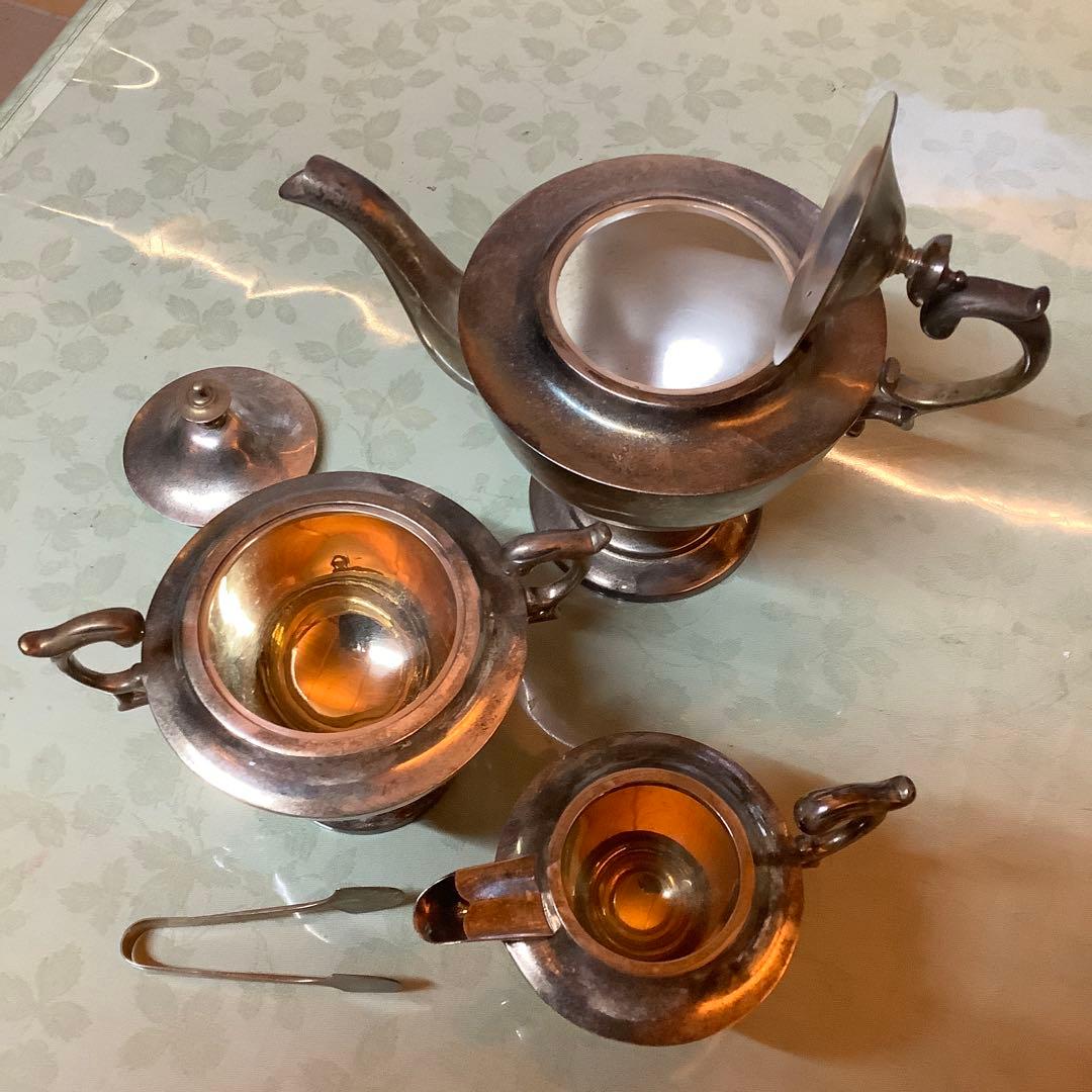 クラシック洋式銀鍍金ティーセット