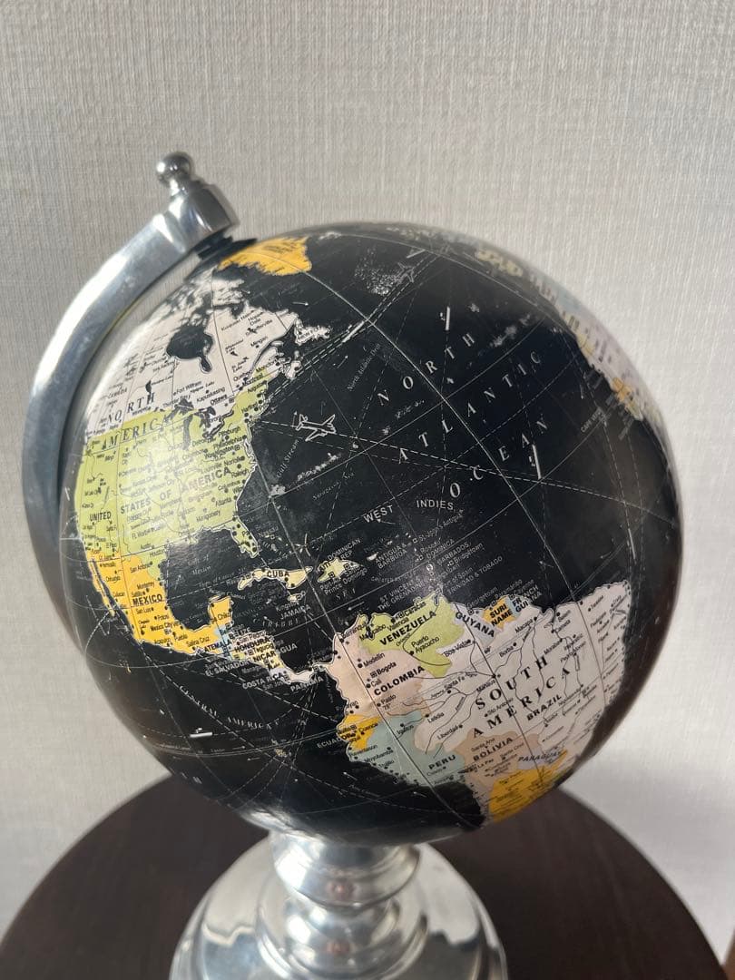 希少 MCM Black Ocean Globe 90s ヴィンテージ 黒地球儀