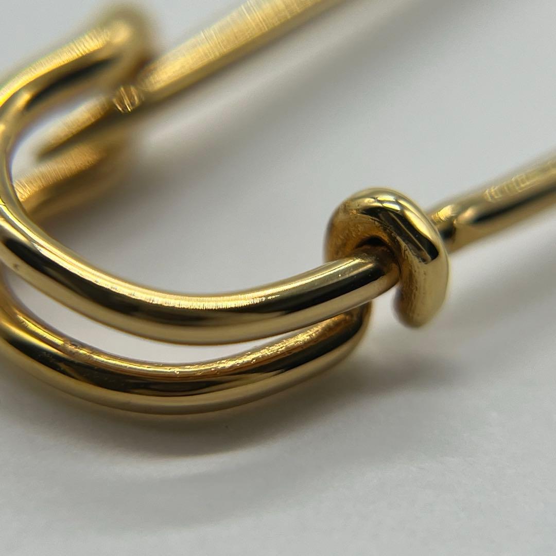 エルメス HERMES セリエ ピンブローチ 安全ピン ゴールドカラー GP