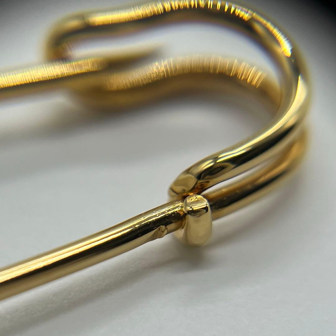 エルメス HERMES セリエ ピンブローチ 安全ピン ゴールドカラー GP