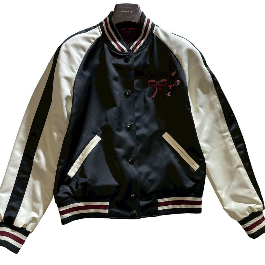 ✨️未使用級✨️COACH コーチ レディースリバーシブル スカジャン 刺繍