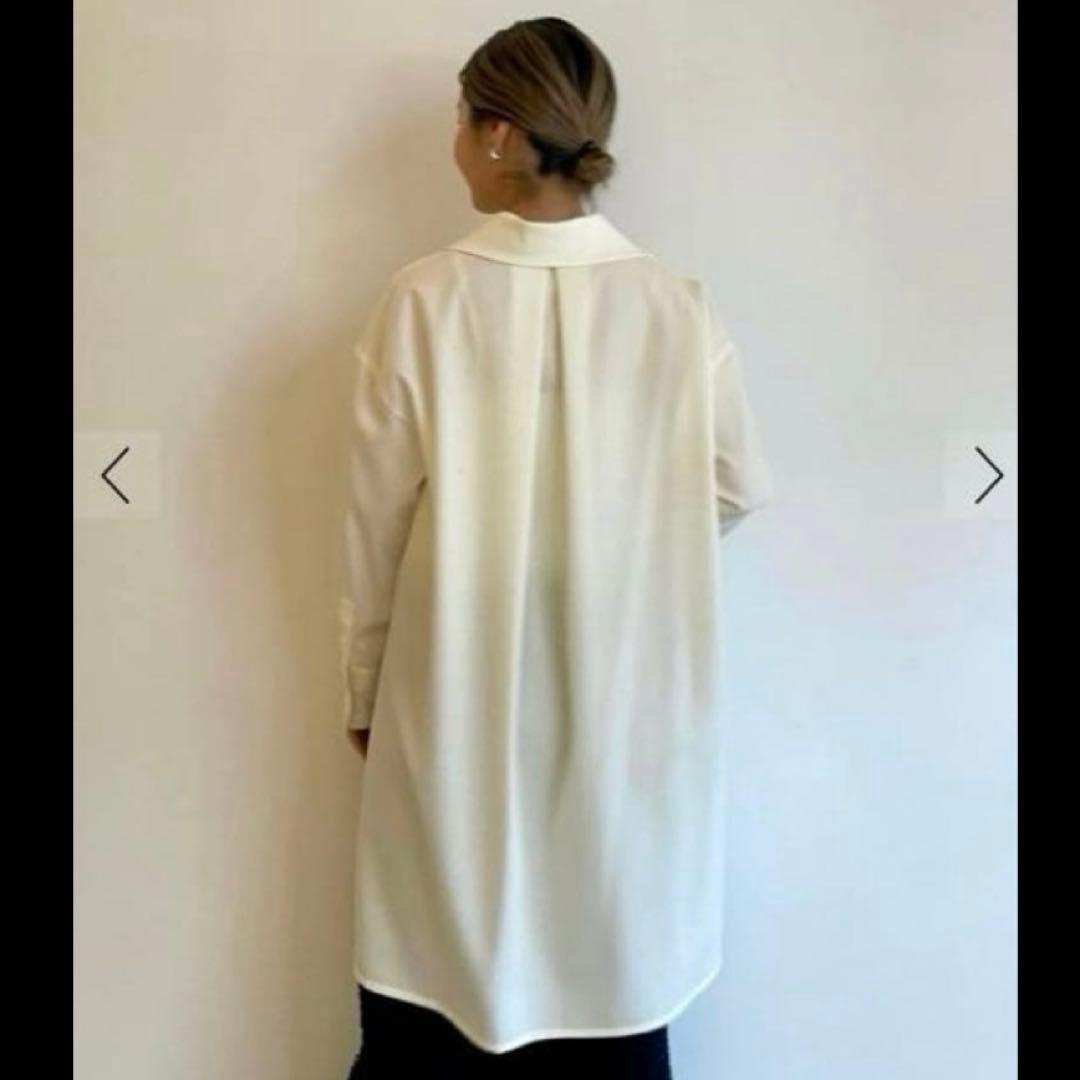 CABaN ウールツイル ハイネックロングシャツ S