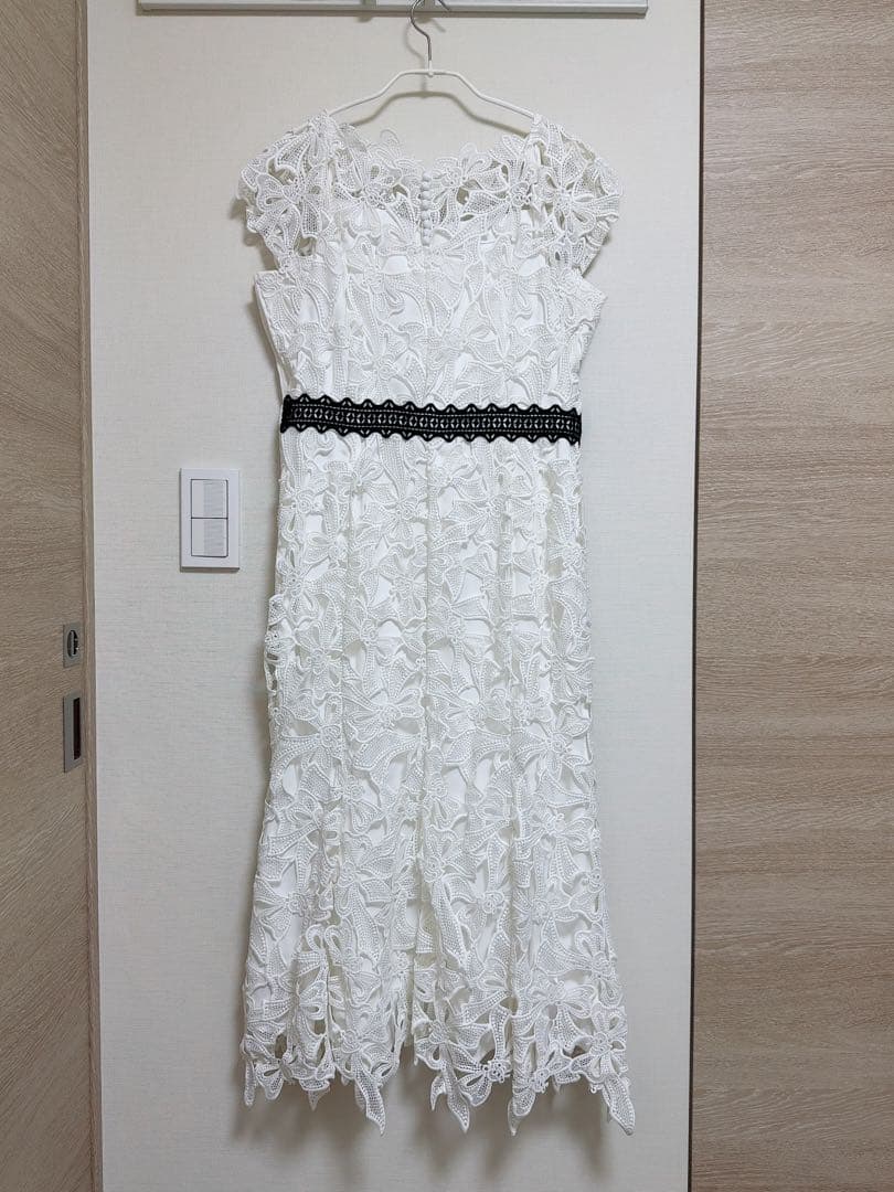 CELFORD 桂由美 総レースワンピース 白 38 セルフォード