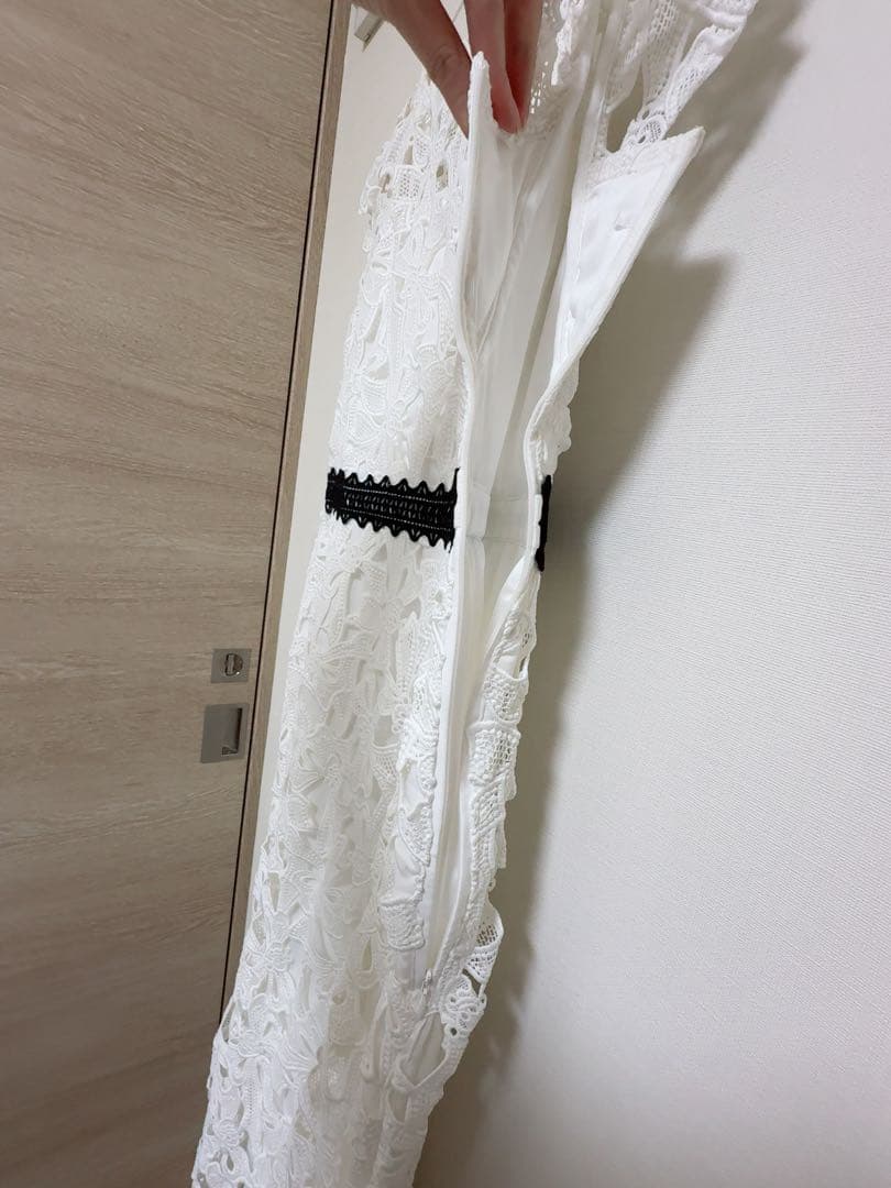 CELFORD 桂由美 総レースワンピース 白 38 セルフォード