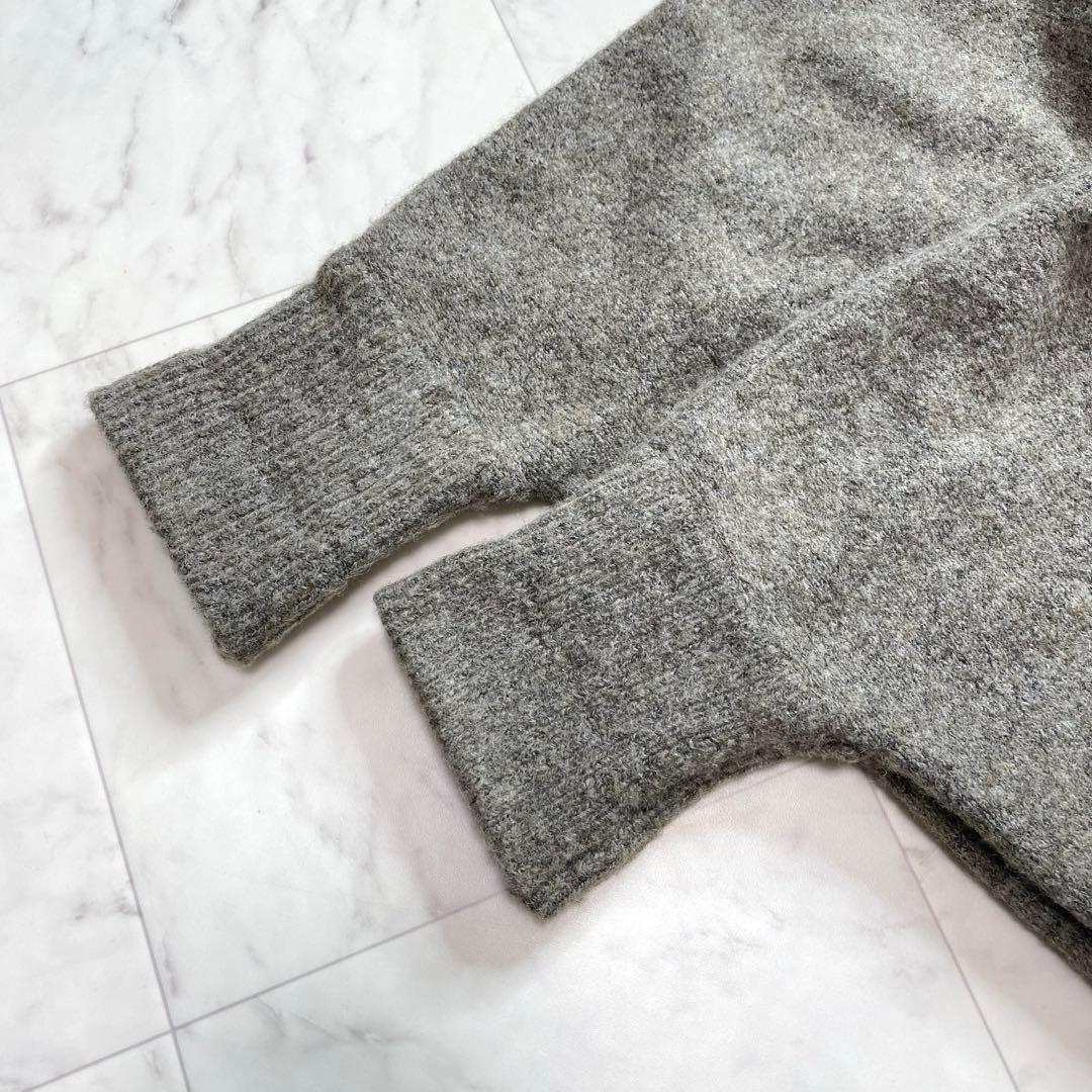 美品✨RIM.ARK リムアーク　ワイドボリュームカーディガン　ブラウン